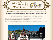 Tablet Screenshot of bernkastel-posthof.de